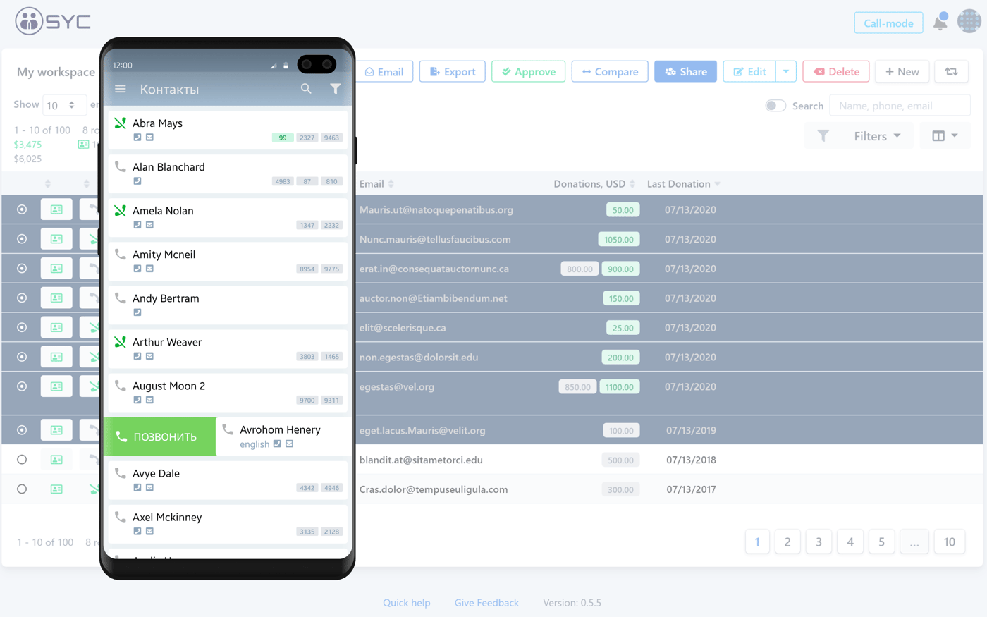 Project image preview